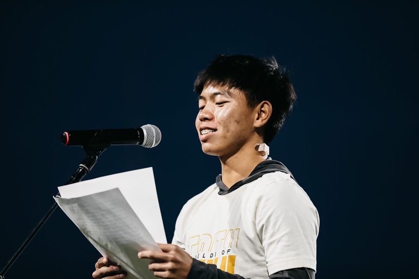Nguyen Shares Testimony at Fields of Faith